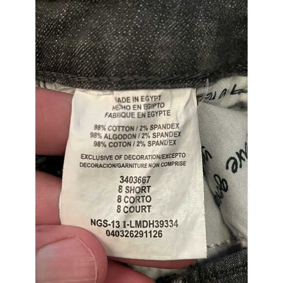 Lee Jeans Womens 8 Short Gray Classic Fit Mid Rise Straight Leg Stretch Denim - Picture 9 of 10